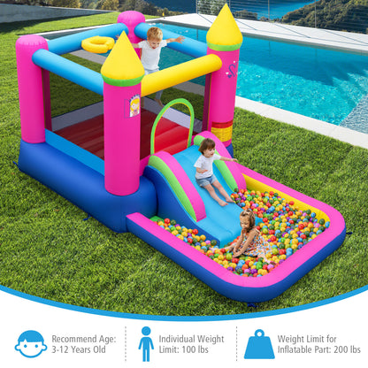 Inflatable Bounce House, Princess Bouncy Castle, 520W Blower Bounce House at Gallery Canada