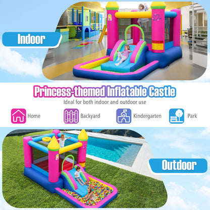Inflatable Bounce House, Princess Bouncy Castle, 520W Blower Bounce House at Gallery Canada