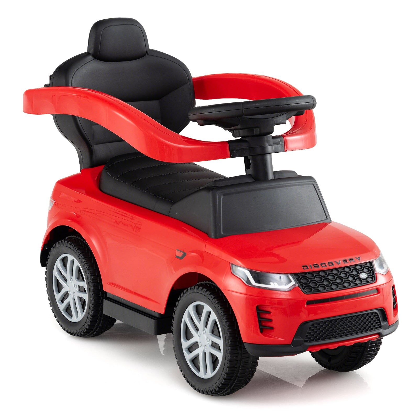 3 In 1 Push Car, Removable Handle, Guardrail, 18-36 Months, Red Push & Pedal Ride On Toys at Gallery Canada