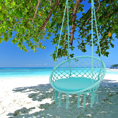 Cushioned Hammock Swing Chair, Turquoise Hammocks at Gallery Canada