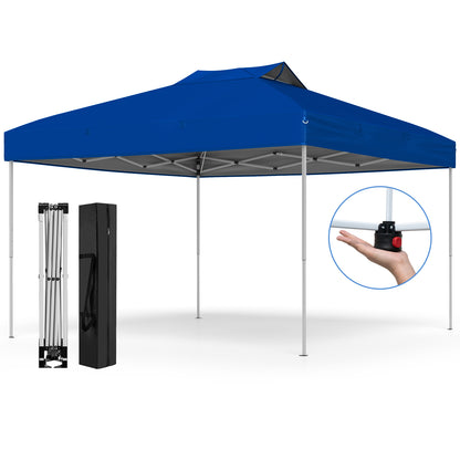 10 X 10 FT Foldable Outdoor Patio Shelter Canopy Tent, Blue Canopies Blue at Gallery Canada