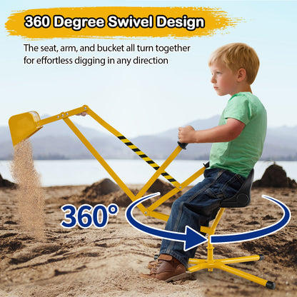 Sand Digger With 2-Handed Controls, Flexible Shovel, For Kids 3+ Years, Yellow Sandboxes at Gallery Canada