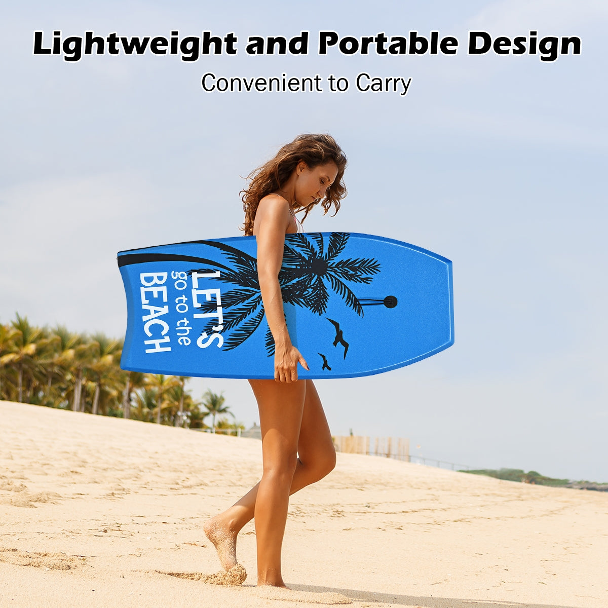 Lightweight Bodyboard With Leash, EPS Core, Size M Surfing at Gallery Canada