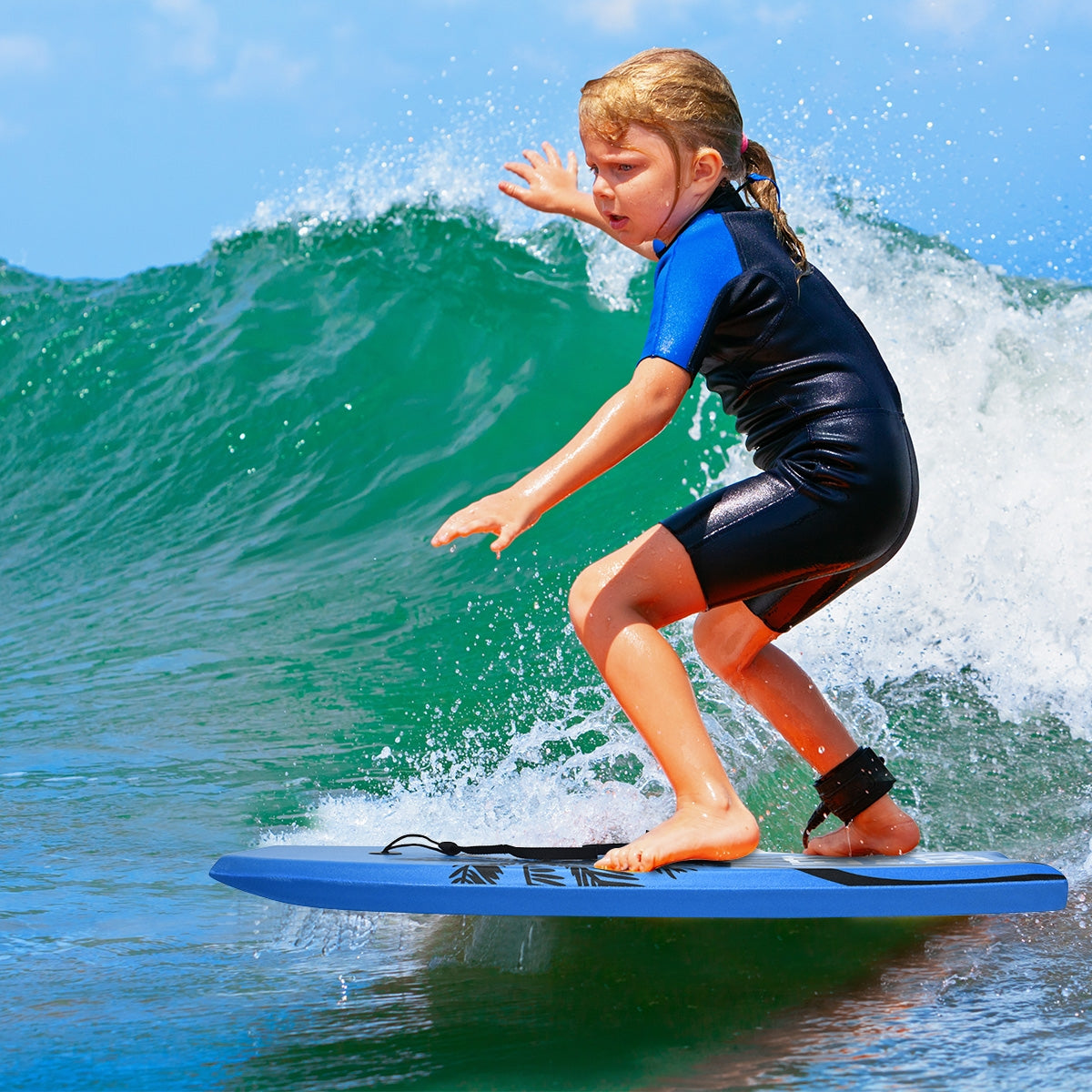 Lightweight Bodyboard With Leash, EPS Core, Size M Surfing at Gallery Canada