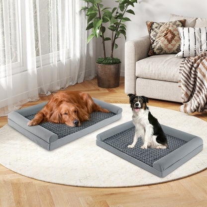 Orthopedic Foam Dog Bed, Large Dog Sofa Couch, XL, Gray Dog Kennels at Gallery Canada
