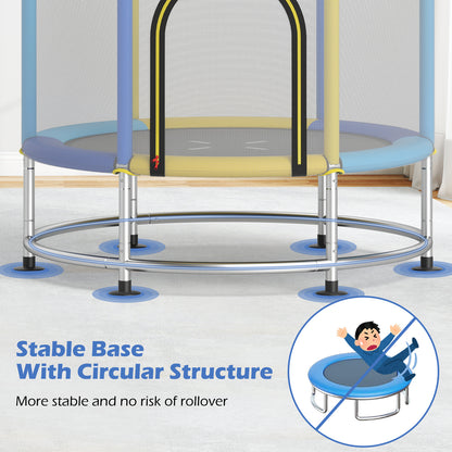 55" Kids Trampoline For 3-6 Years Old, Navy Trampolines at Gallery Canada