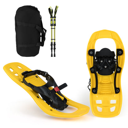 17” Kids Snowshoes with Telescoping Trekking Poles, Yellow Winter Sports & Activities at Gallery Canada
