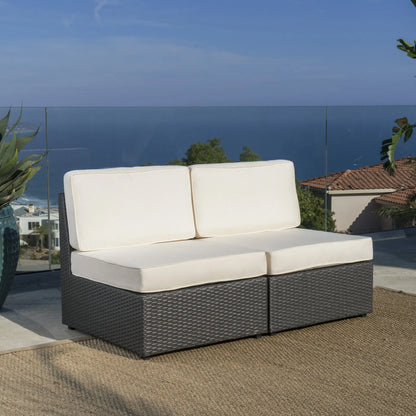 Patio Chair Set, Water Resistant Cushions, 26" L x 30.5" W x 26" H, Antique Grey Patio Chairs at Gallery Canada