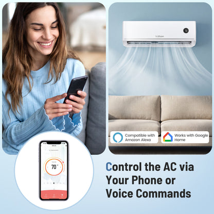 18000 BTU 18.1 SEER2 Mini Split AC, 208/230V, Alexa Compatible Mini Split Air Conditioners at Gallery Canada