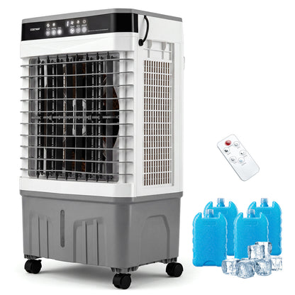 1800 CFM Evaporative Air Cooler, 4 Gal Water Tank, White Air Coolers White at Gallery Canada