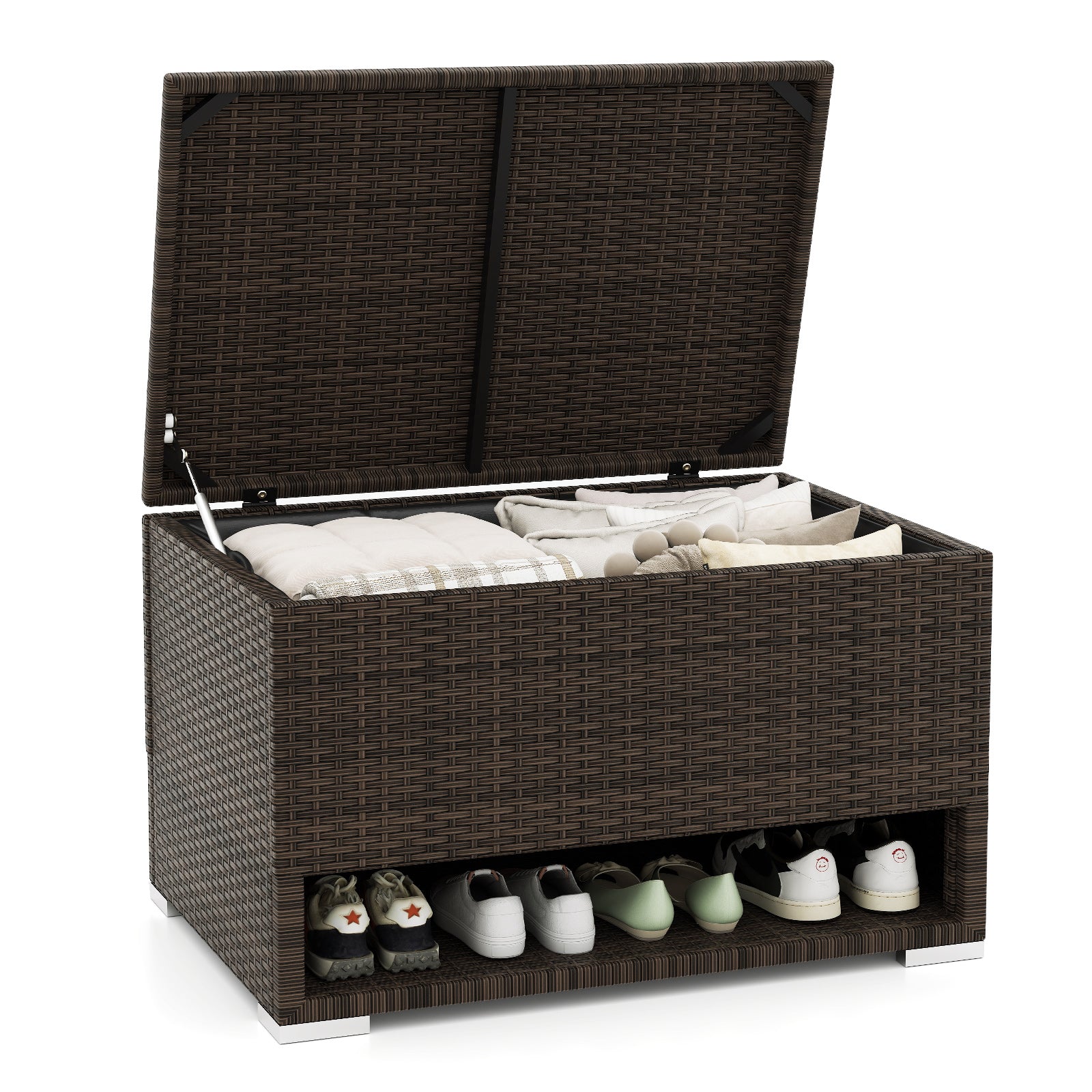 Rattan Storage Bin, Waterproof Liner, Patio Cushions, Brown Sheds & Outdoor Storage at Gallery Canada