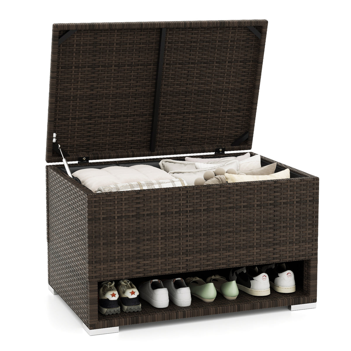 Rattan Storage Bin, Waterproof Liner, Patio Cushions, Brown Sheds & Outdoor Storage at Gallery Canada
