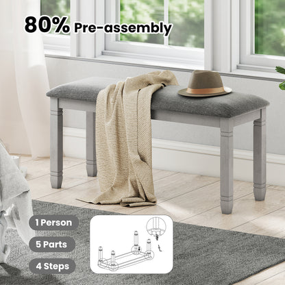 Upholstered Bedroom Bench, Gray Shoe Racks & Storage Benches at Gallery Canada