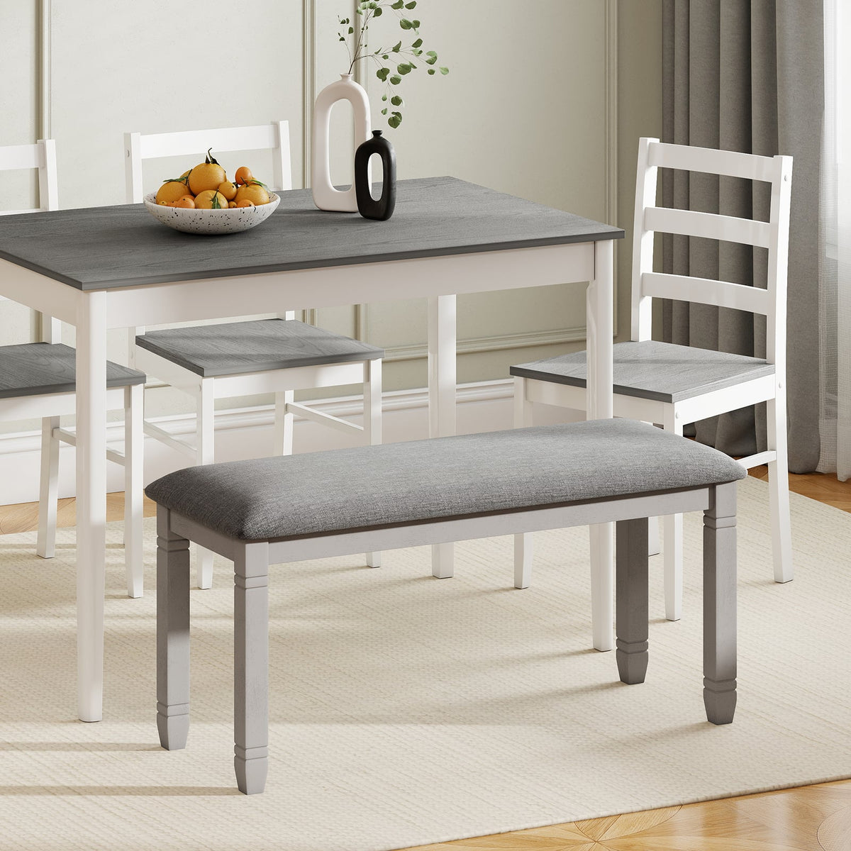 Upholstered Bedroom Bench, Gray Shoe Racks & Storage Benches at Gallery Canada