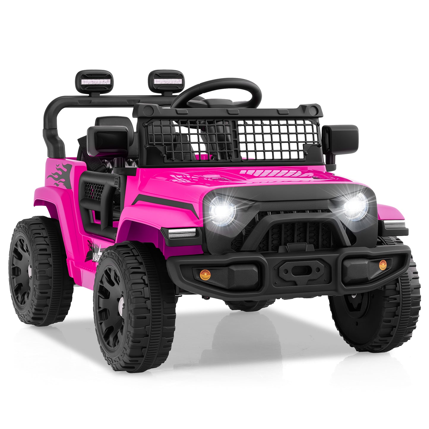 12V Kids Ride On Truck, Battery Powered Electric Vehicle, Pink Powered Ride On Toys at Gallery Canada