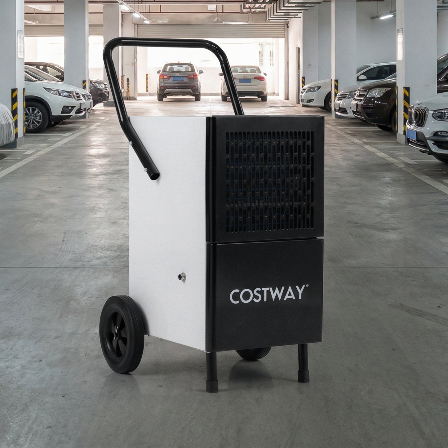 189 Pints Commercial Dehumidifier with Built-in Water Pump, Black Dehumidifiers at Gallery Canada