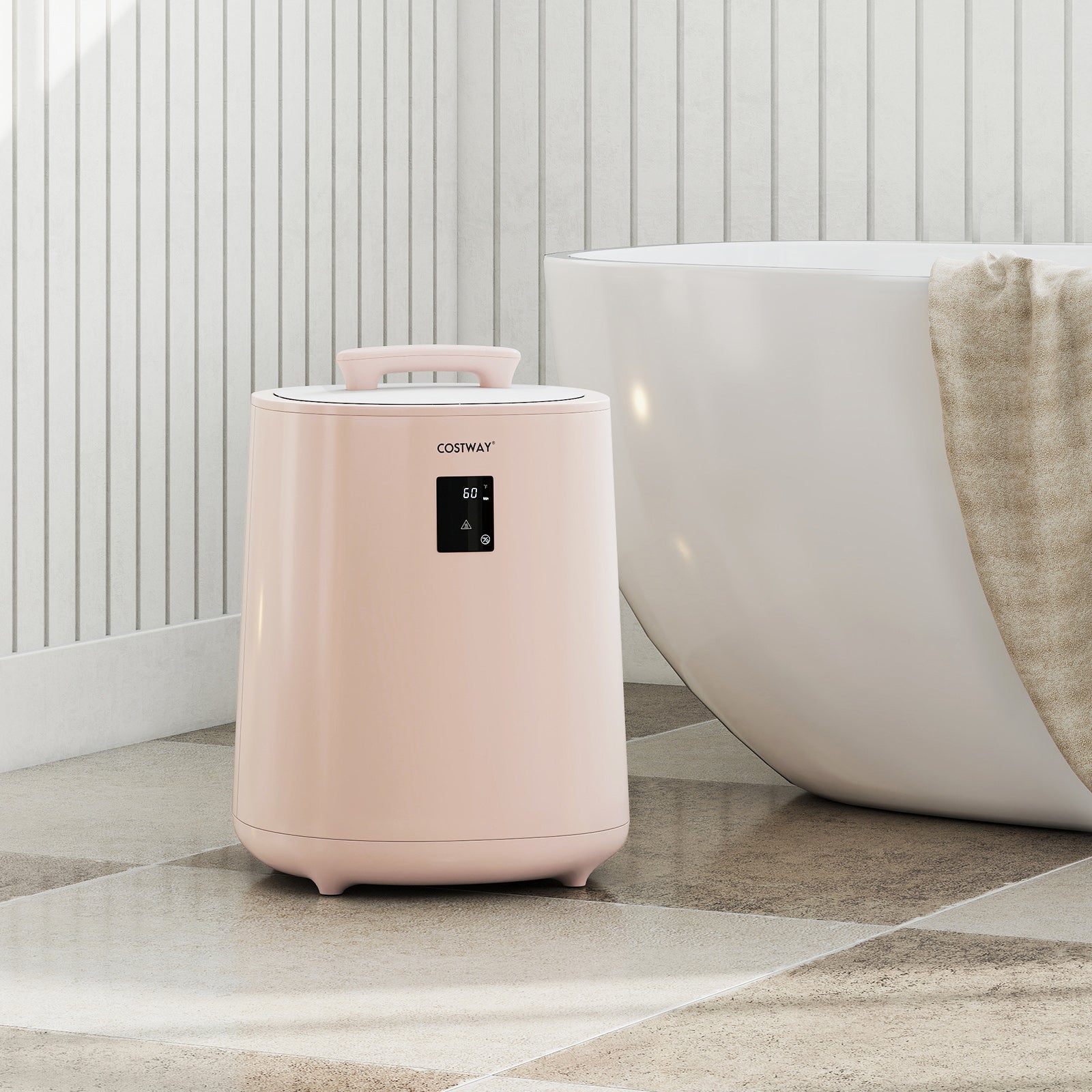 18L Large Towel Warmer, LED Display, Auto Shut Off, Pink Dryers at Gallery Canada