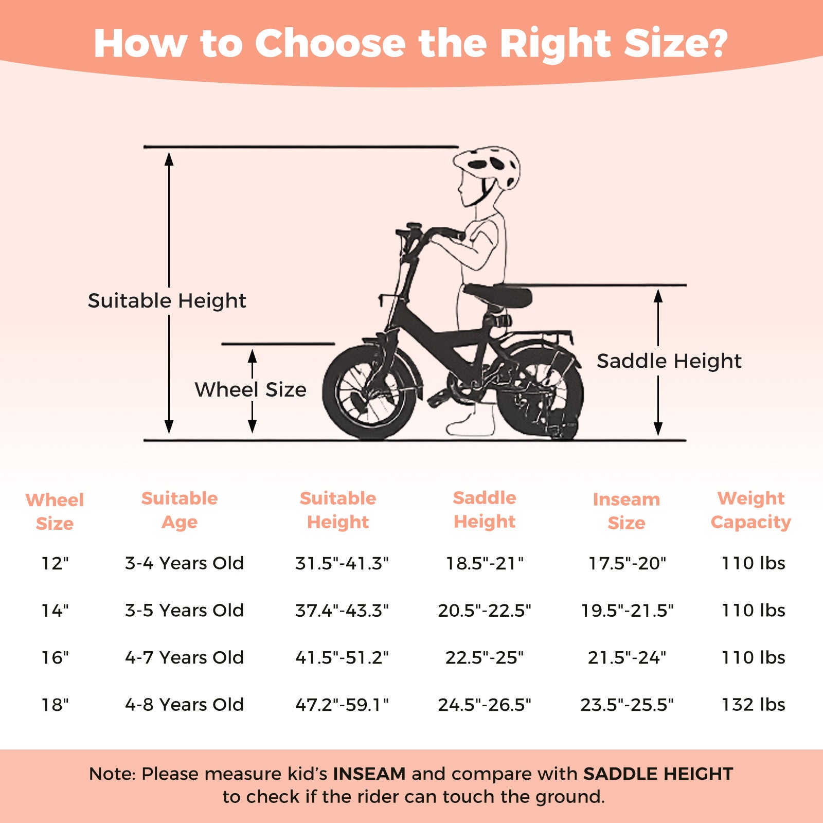 18 Inch Kids Bike Adjustable for 3-8 Years Old Children Pink - Stars & Moon, Pink Kids Bike at Gallery Canada