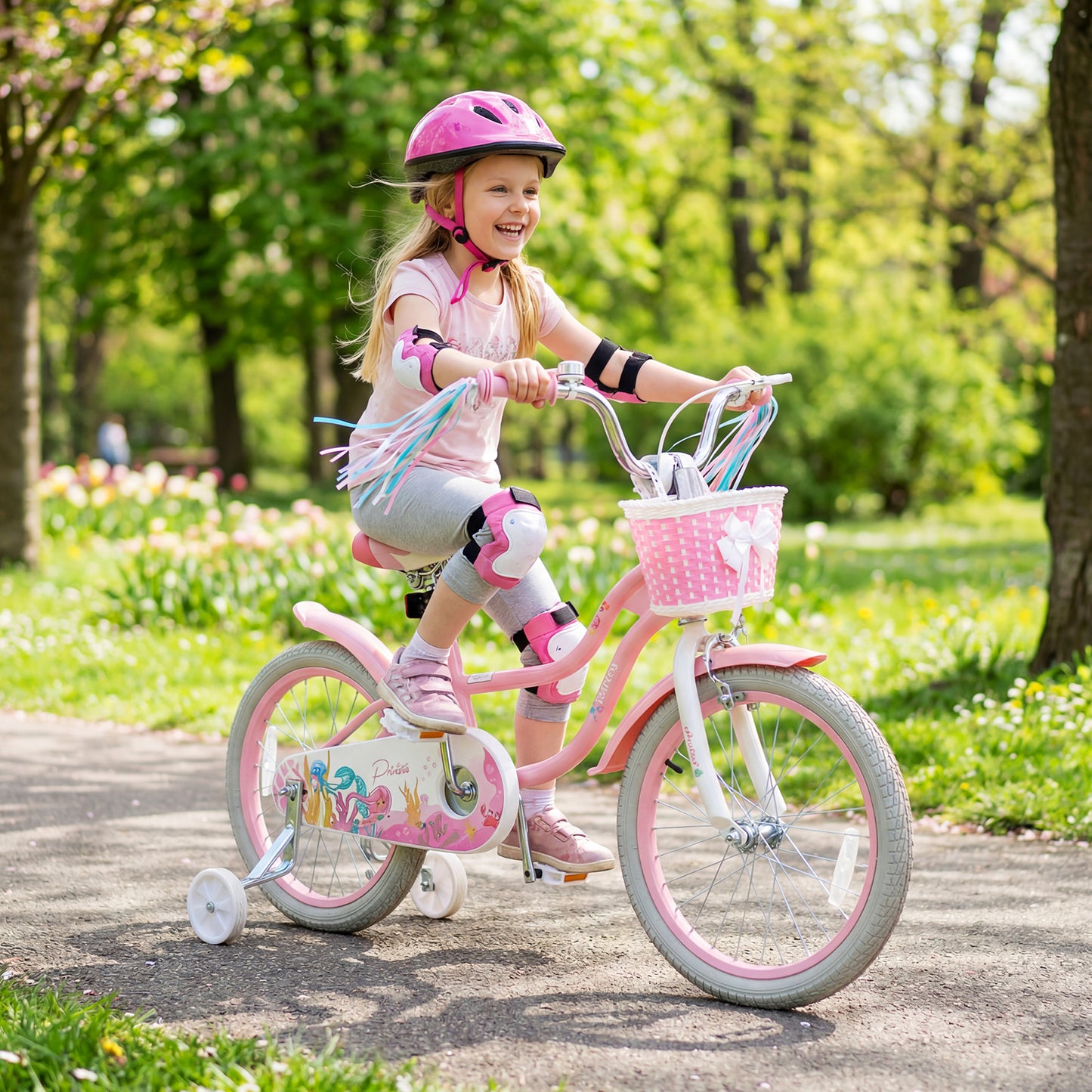 18-Inch Kids Bike, Adjustable, Princess Of The Sea Theme, Pink Kids Bike at Gallery Canada