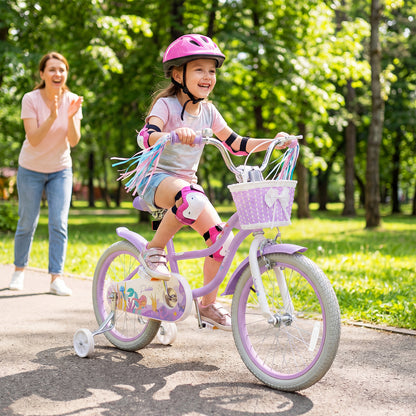 18-Inch Kids Bike, Adjustable With Basket, Princess Of The Sea, Purple Kids Bike at Gallery Canada