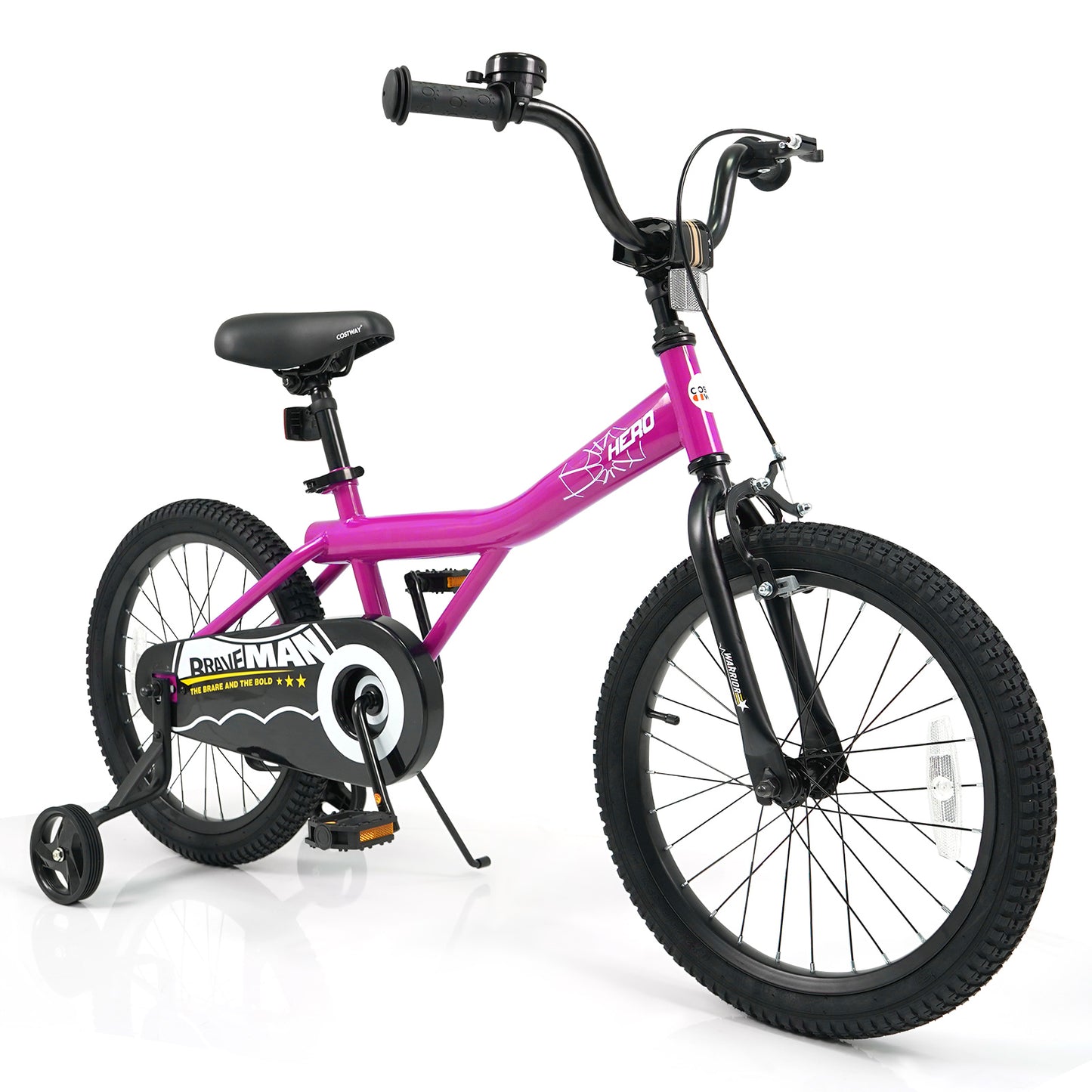 18-Inch Kids Bike, With Removable Training Wheels, Pink Scooters at Gallery Canada