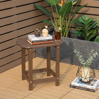 18 Inch Weather Resistant Side Table For Garden Patio Patio Coffee Tables at Gallery Canada