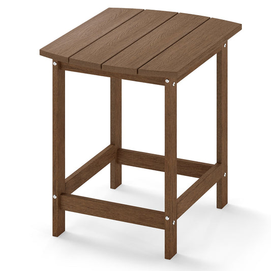 18 Inch Weather Resistant Side Table For Garden Patio Patio Coffee Tables Coffee at Gallery Canada