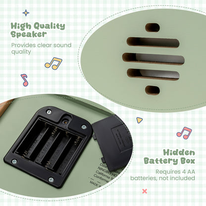 18 Keys Wooden Piano for Kids with Removable Music Stand, Green Pianos & Keyboards at Gallery Canada