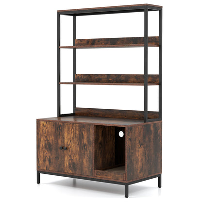 57 Inch Cat Litter Box Enclosure, Storage, Removable Scratcher, Coffee Cat Houses Coffee at Gallery Canada