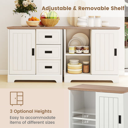 Farmhouse Sideboard Buffet Cabinet, White Sideboards Cabinets & Buffets at Gallery Canada