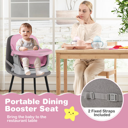 16-In-1 Baby High Chair With Activity Center, Booster Seat, Pink High Chairs at Gallery Canada