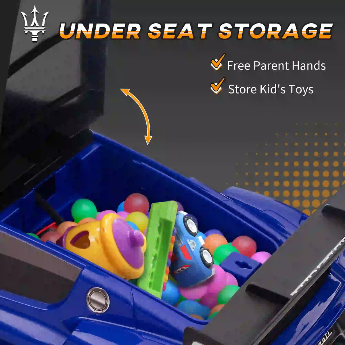 6V Maserati GT2 Electric Car for Kids, Blue Electric Toy Cars at Gallery Canada