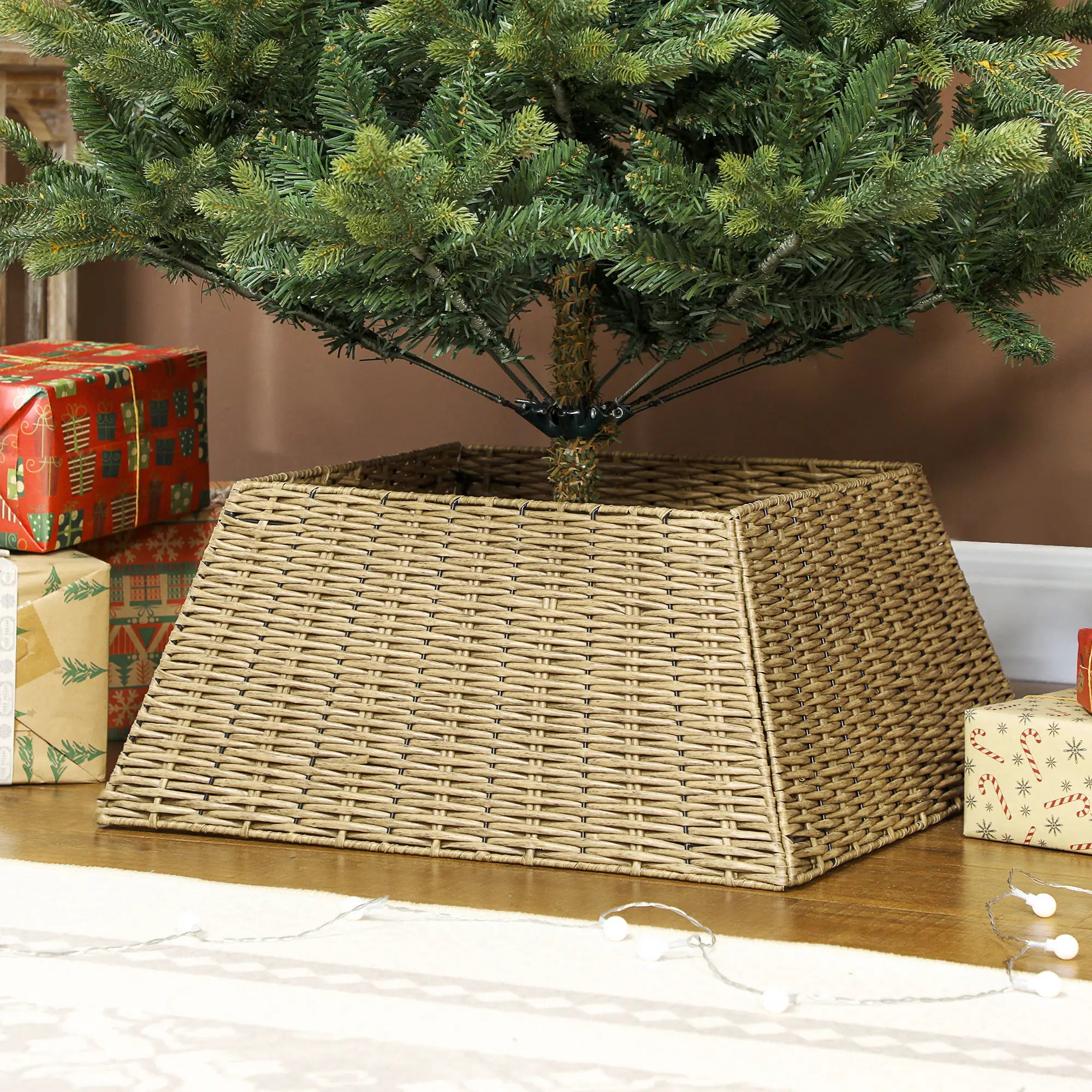 Rustic Christmas Tree Skirt, Plastic Tree Collar, Natural Christmas Trees at Gallery Canada