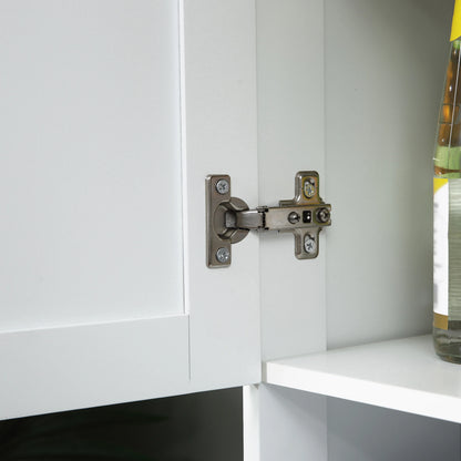 71 Kitchen Pantry Buffet, Hutch Storage Cabinet, Microwave Stand, Oak, White Kitchen Pantry Cabinets at Gallery Canada