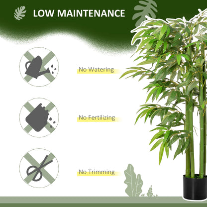 Set of 2, 4.5FT Artificial Bamboo Tree, Indoor Outdoor Decor Artificial Trees at Gallery Canada