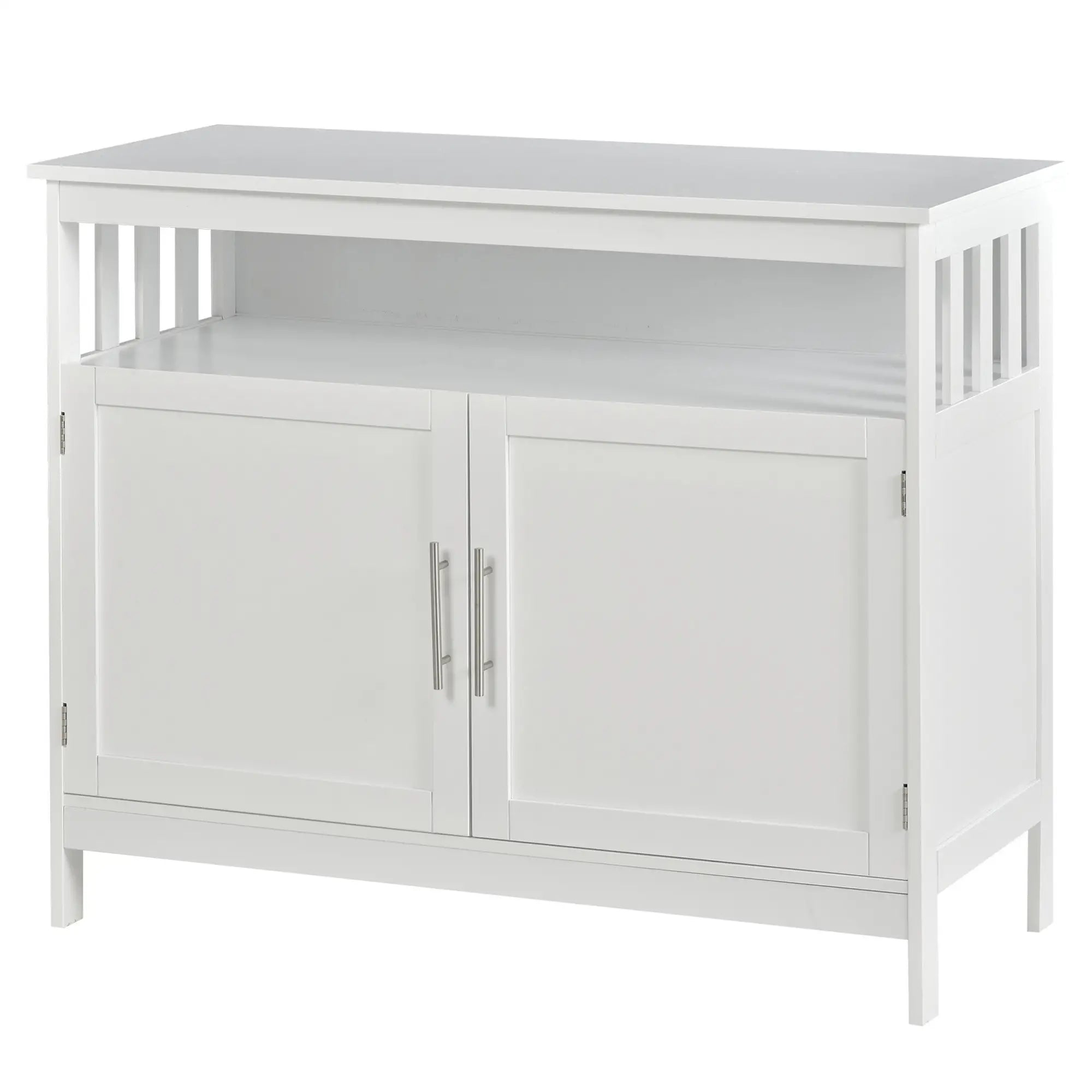 Wooden Console Table, Open Shelf, 2 Layer Cabinet, Kitchen Furniture Bar Cabinets at Gallery Canada
