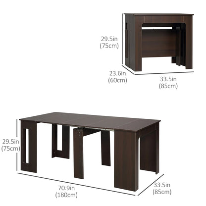 Extendable Dining Table, Expandable Kitchen Table, Seats 6, Dark Brown Bar Tables & Dining Tables at Gallery Canada