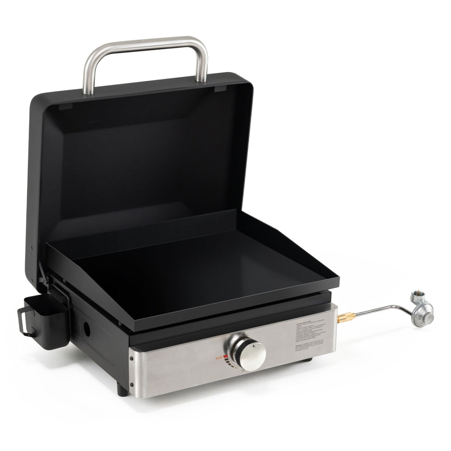 1-Burner Portable Gas Griddle, Non-Stick Ceramic, Black Outdoor Grills at Gallery Canada