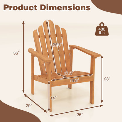 Stackable Adirondack Chairs, Solid Wood Patio Adirondack Chairs at Gallery Canada