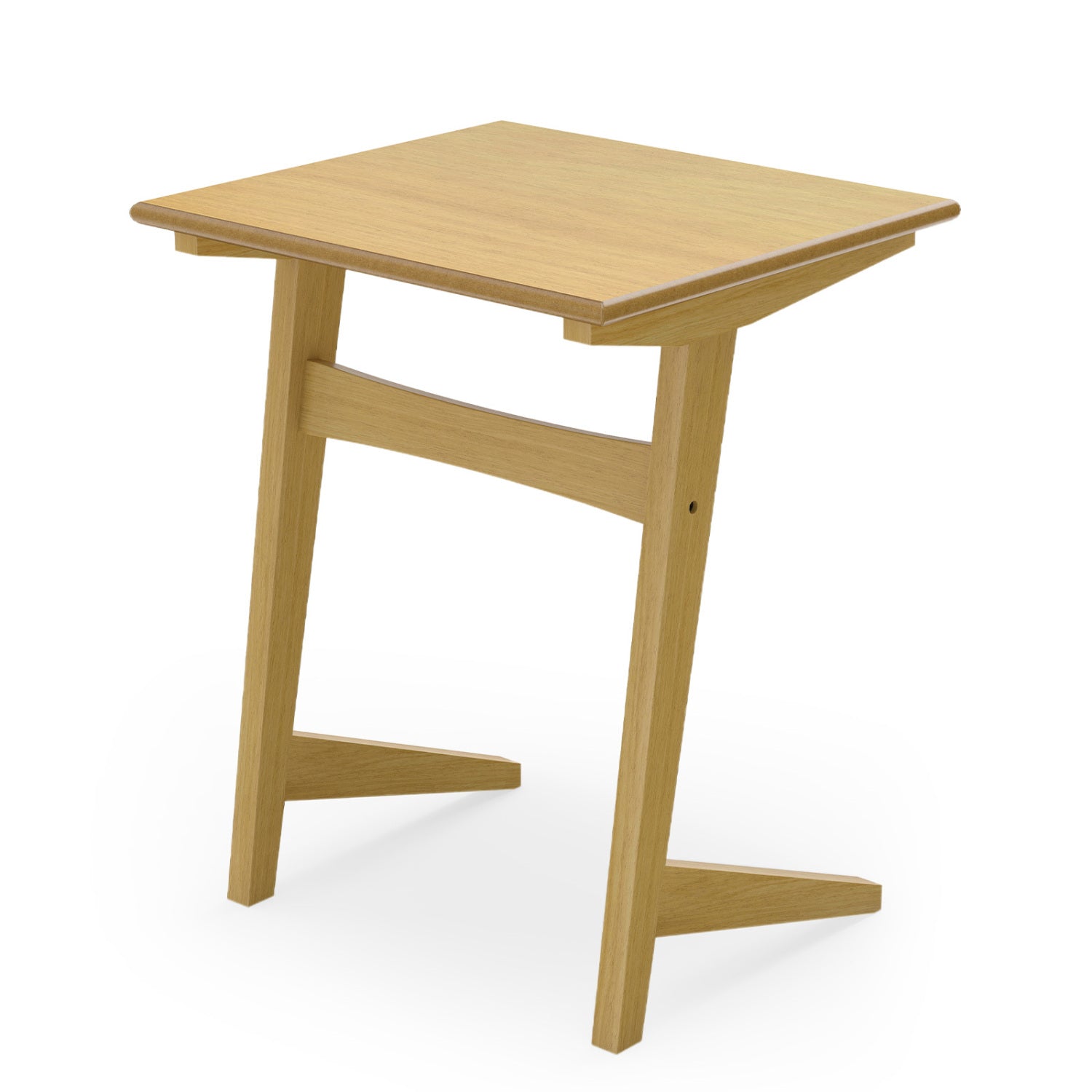 Wood Sofa Side Table, C-Shaped End Table, Wood Veneered Top, Natural End & Side Tables at Gallery Canada