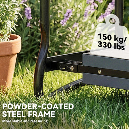 Garden Kneeler And Seat, 330lbs Heavy Duty Gardening Stool