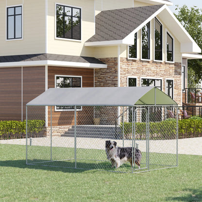 Outdoor Dog Kennel, Heavy Duty Playpen With Cover, 13.1' x 7.5' x 7.5' Houses, Kennels & Pens at Gallery Canada