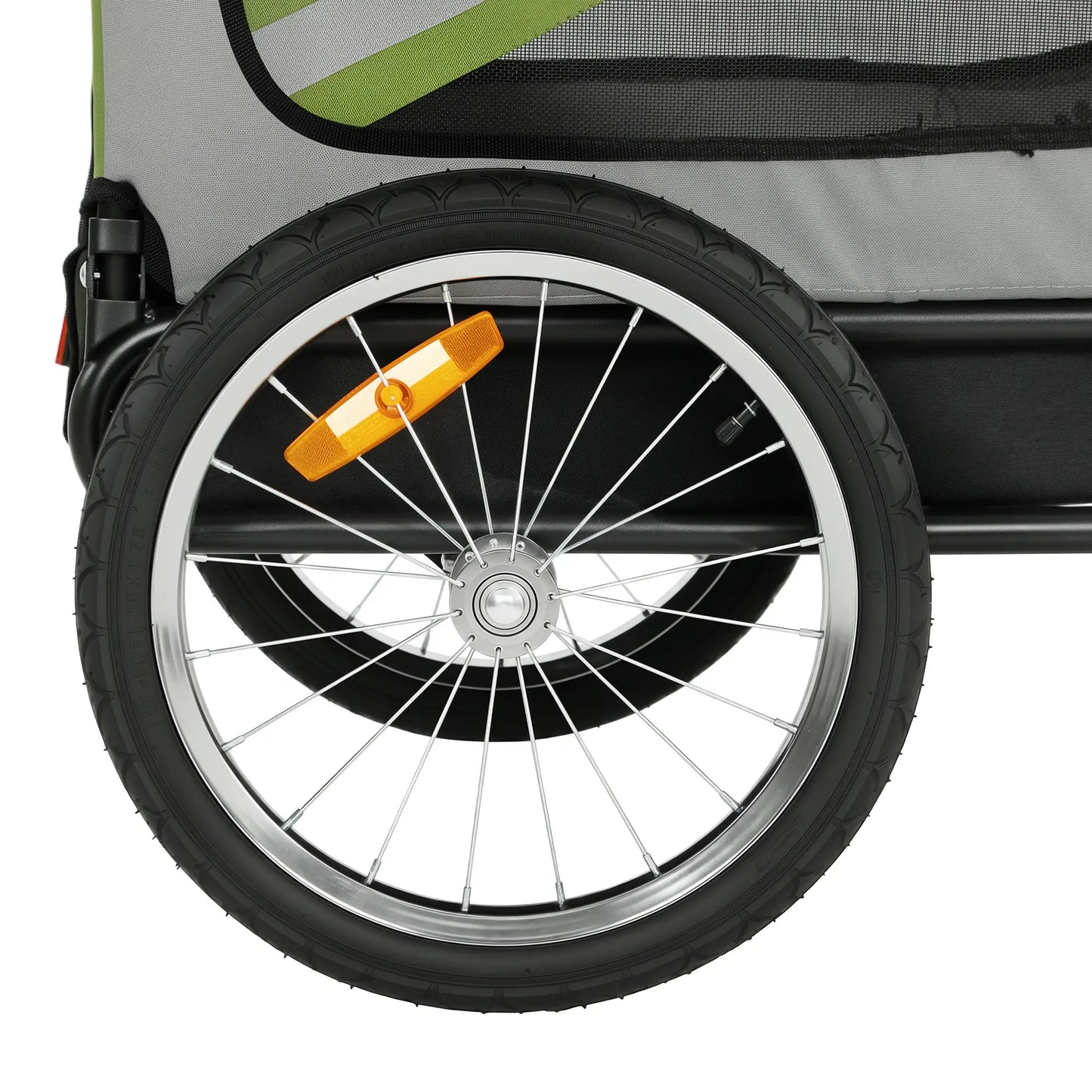 2-in-1 Dog Bike Trailer Pet Stroller, Green Dog Bike Trailers & Strollers at Gallery Canada