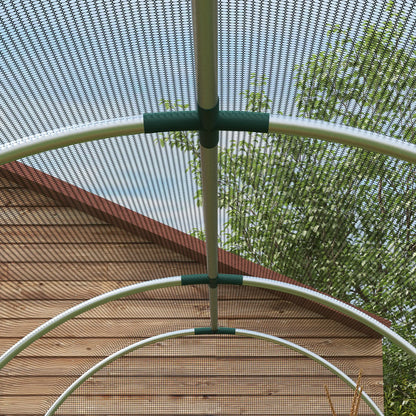 Galvanized Steel Crop Cage, Plant Protection Tent, 4' x 12', Black Walk In Greenhouses at Gallery Canada