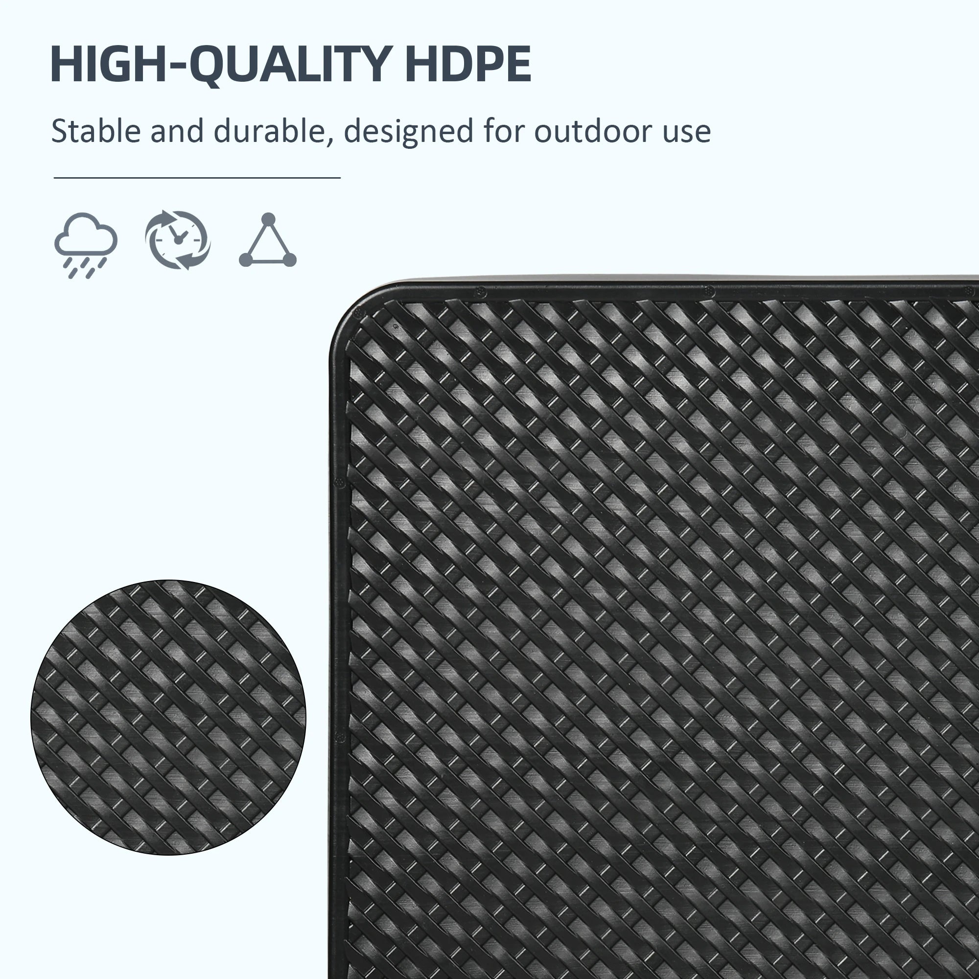 4PCs Cantilever Umbrella Base Weights, HDPE Water or Sand Filled, Black Umbrella Bases at Gallery Canada