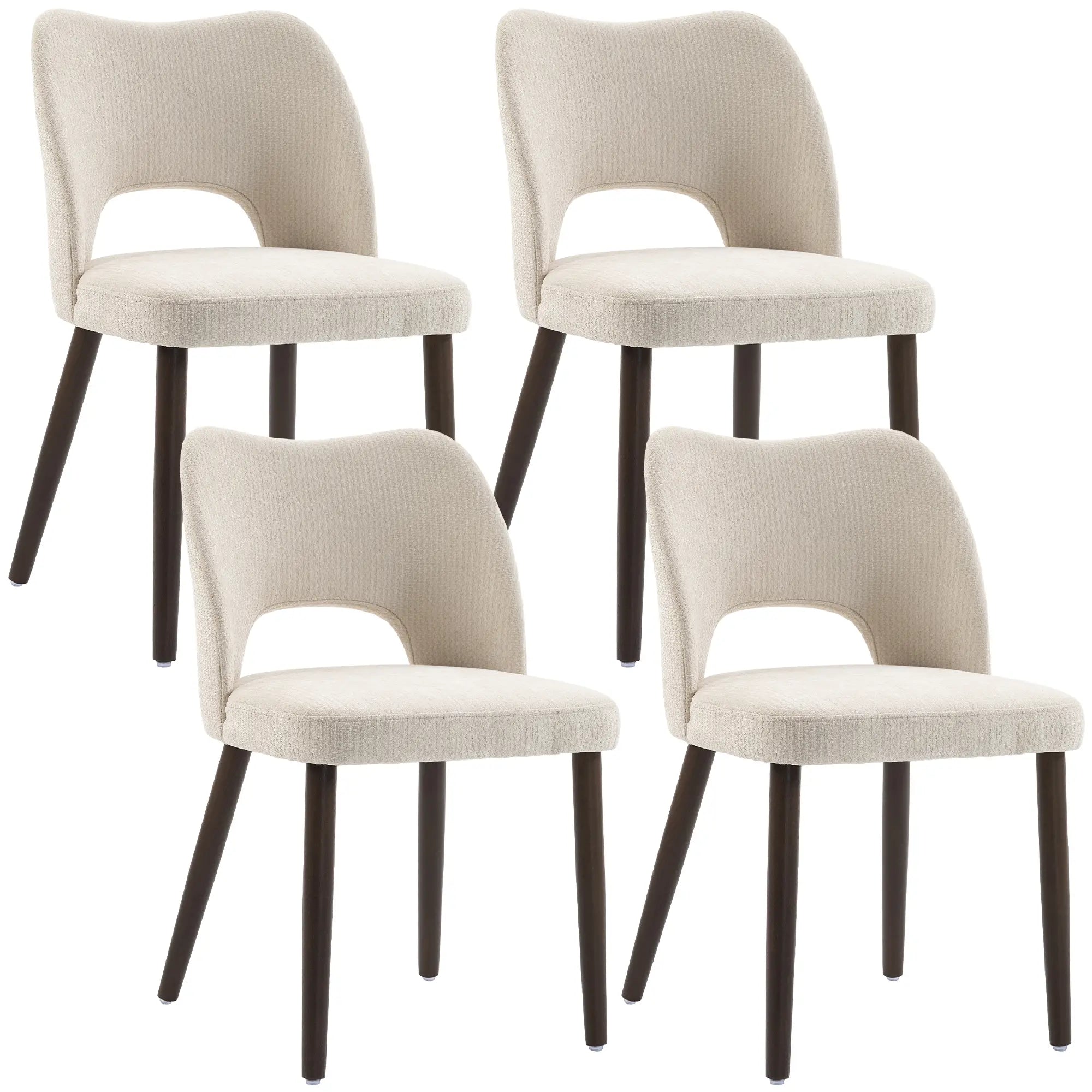Upholstered Dining Chairs Set, Cream White Dining Chairs at Gallery Canada