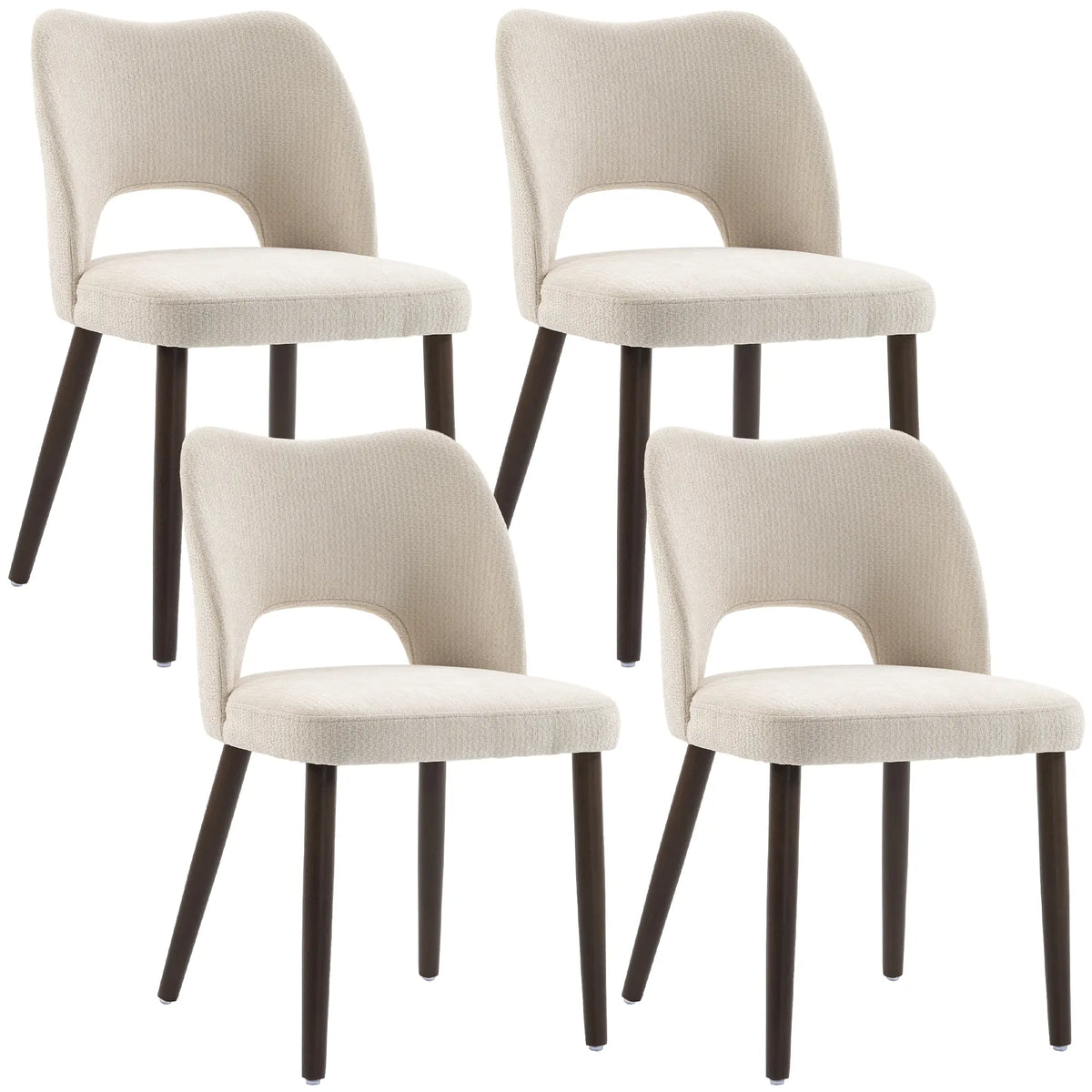 Upholstered Dining Chairs Set, Cream White Dining Chairs at Gallery Canada