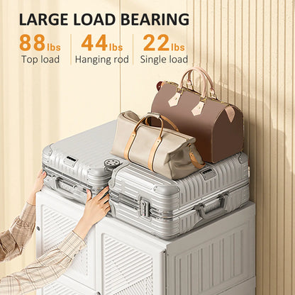 Portable Wardrobe Closet, Folding Clothes Storage Organizer, White Clothing Storage at Gallery Canada