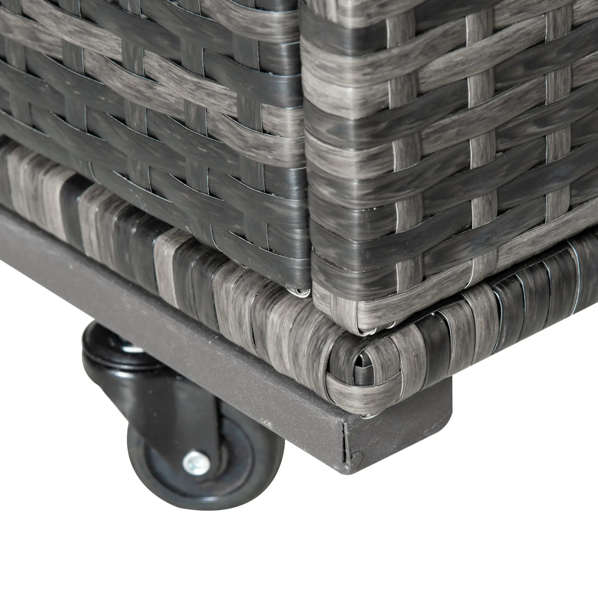 Outdoor Wicker Pool Storage Organizer, Gray Patio Storage Boxes at Gallery Canada