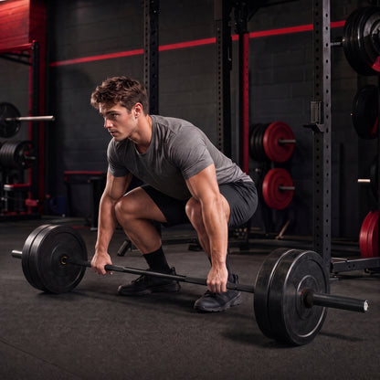 2000 lbs 7FT Olympic Bar for Squats and Home Gym, Black Benches Racks & Bars at Gallery Canada
